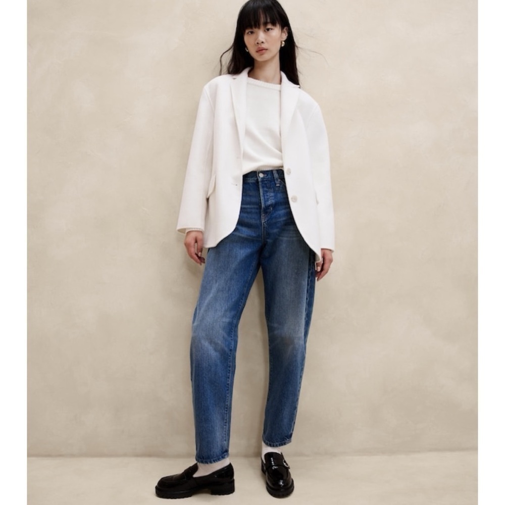 Nwt Br Nelli Oversized Double-Faced Transitional Blazer - Size Medium